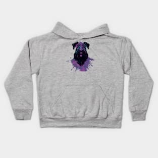 Giant Schnauzer Munich Schnauzer Stencil Kids Hoodie